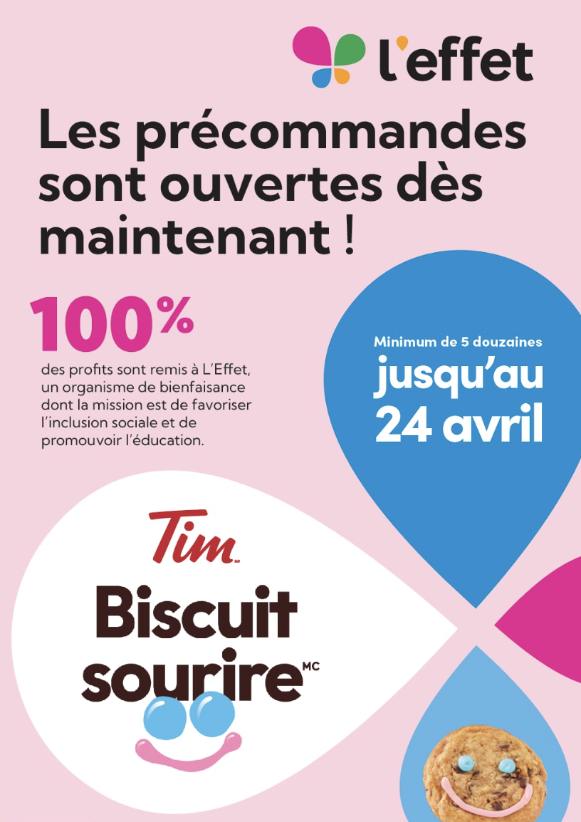 Précommandes biscuit sourire 2025